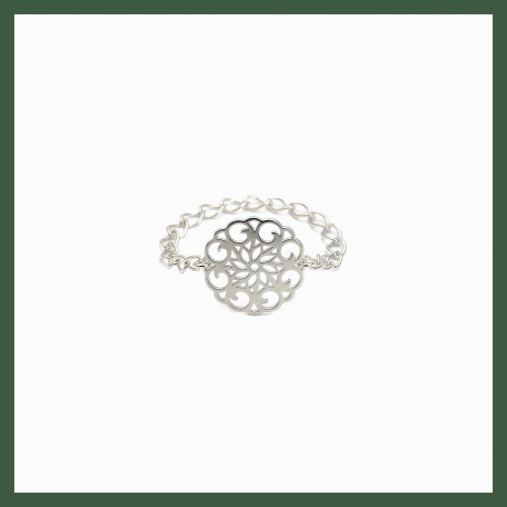 Bague Arabesque fleur Argent