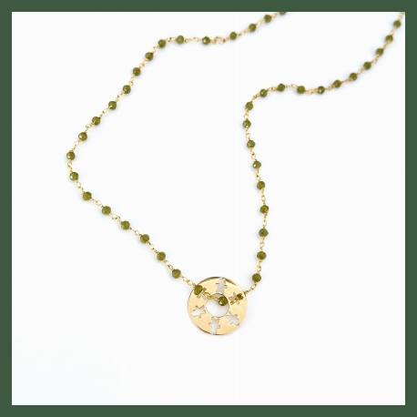 Collier Lien d'Amour Olive
