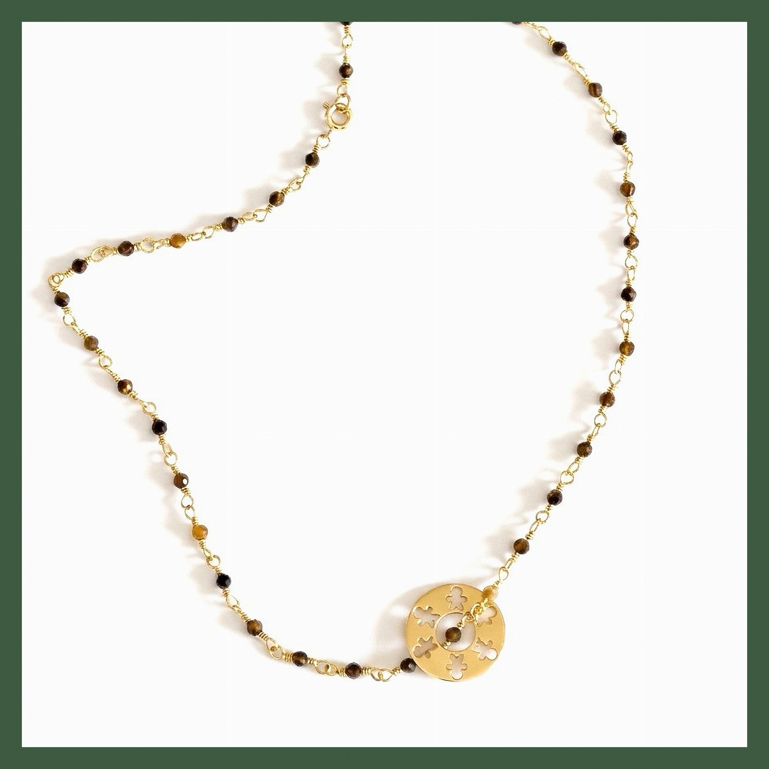 Collier Lien d'Amour quartz fumé
